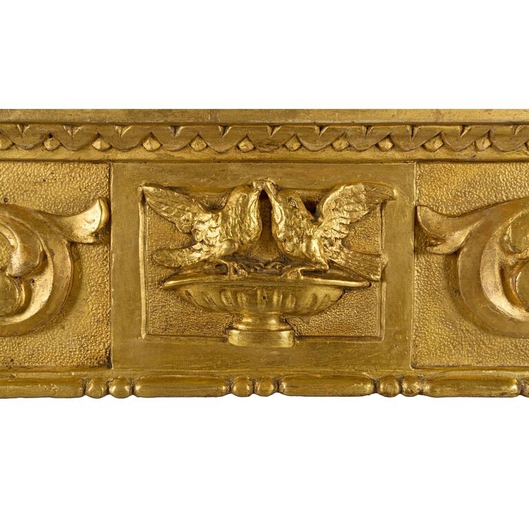 An Italian 19th Century Louis XIV St. Giltwood And Marble Console With ...